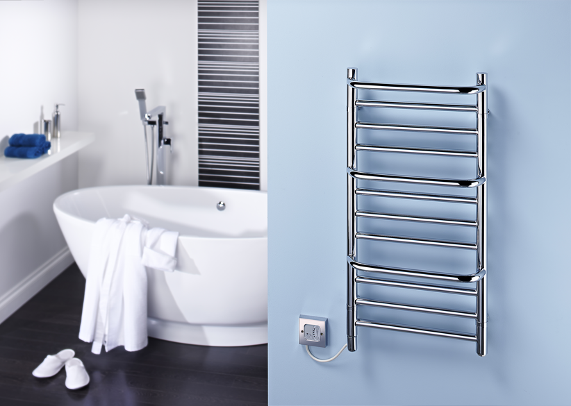 Dimplex Chrome Compact Towel Rail Glen Dimplex Ireland